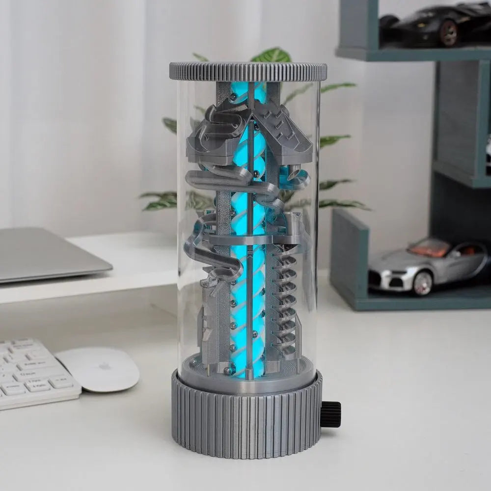 Spinning Pinball RGB Remote Control Night Light – Silver