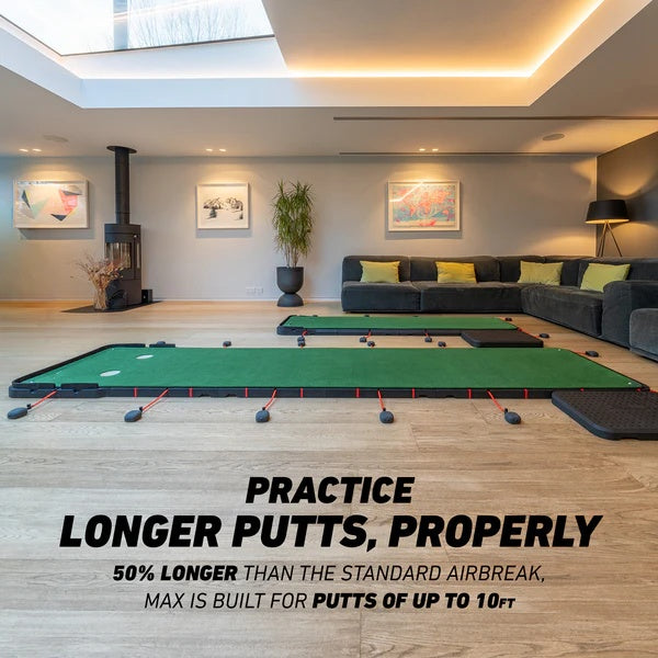 Adjustable Golf Putting Mat – Realistic Breaks Up to 10ft with Ball Return