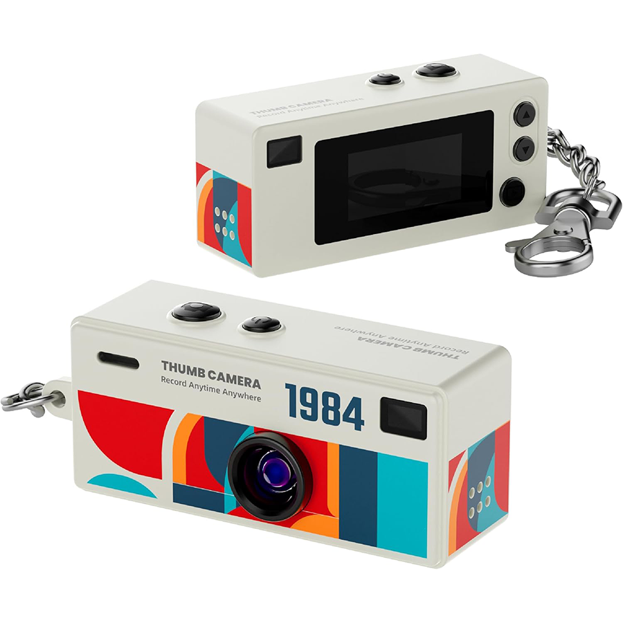 Ultra-Mini Keychain Camera – 1080P HD Wearable Action Cam with 0.96 Inch LCD