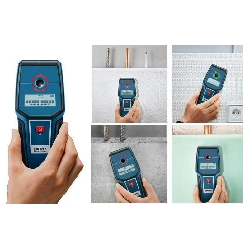 Professional Wall Scanner & Metal Detector – 100mm Depth, Live Cable Detection