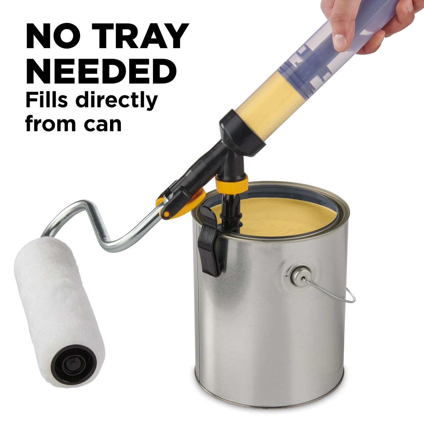 Paint Roller with Built-in Reservoir – 22 oz. Capacity, 2X Faster Painting