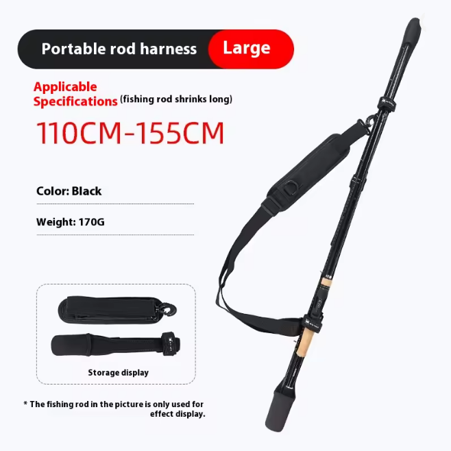 Lightweight Portable Fishing Rod Case – Protective Sleeve with Straps for Travel, Bike & Lure Rods