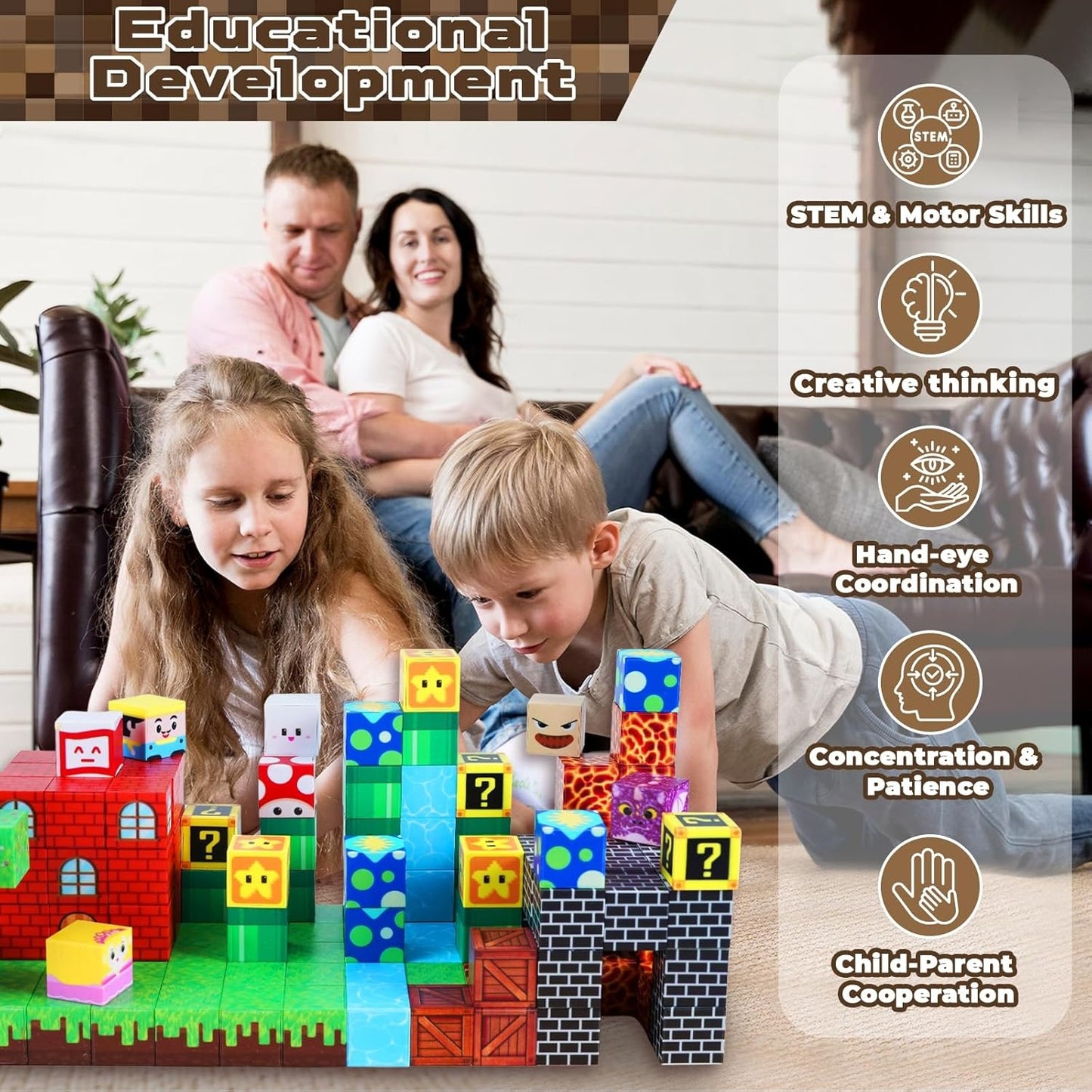 150 Magnetic Cubes – Screen-Free Montessori Play
