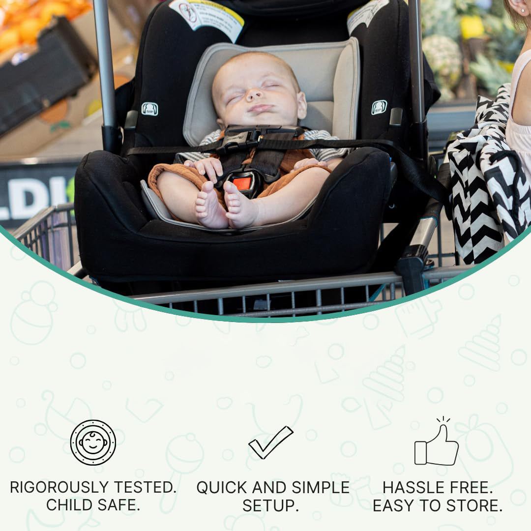 Baby Shopping Cart Seat – Hammock-Style Car Seat Carrier for Hands‑Free Grocery Trips