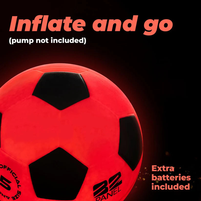Glow in the Dark LED Soccer Ball – Impact-Activated Lights for Night Play