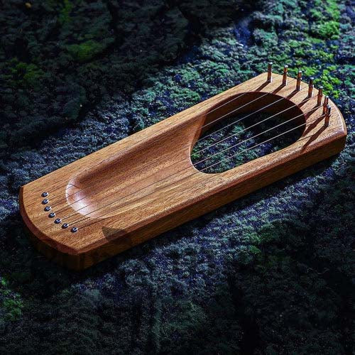 7-String Finger-Plucked Harp — Crafted from Cherry Wood and Beech Wood