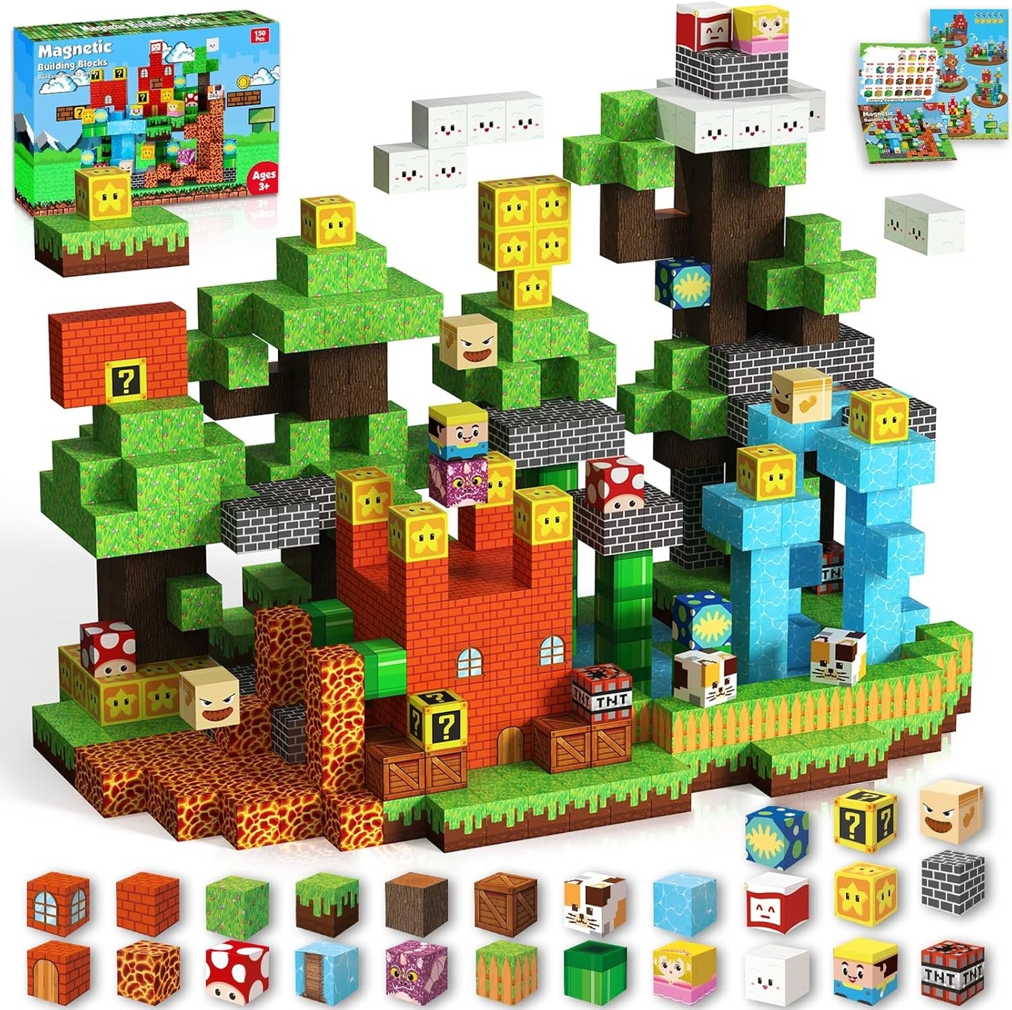 150 Magnetic Cubes – Screen-Free Montessori Play