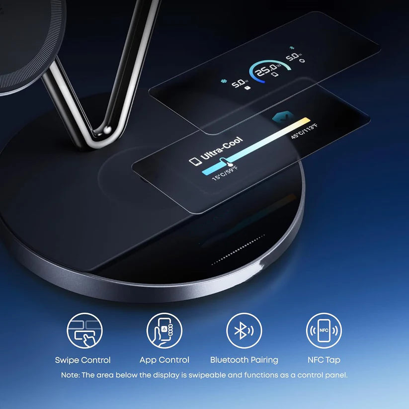 3-in-1 MagSafe Compatible Charging Station – 25W Fast Wireless Charging with Smart Display