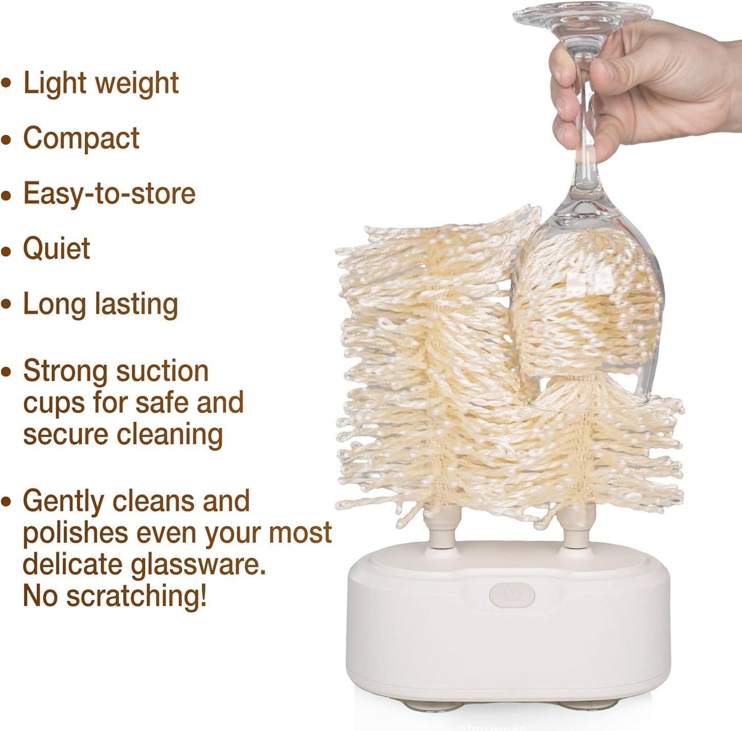 Dual-Side Glass Polisher – Cleans & Dries in One Spin