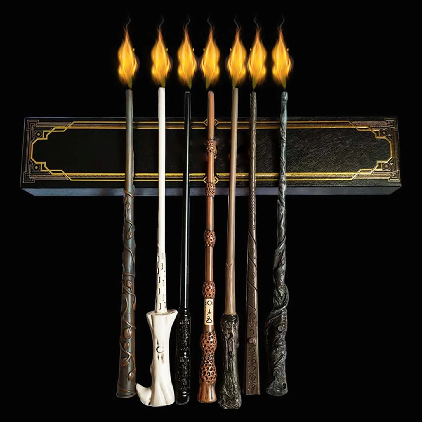 Spell-Casting Magic Wand with Real Flame Effect