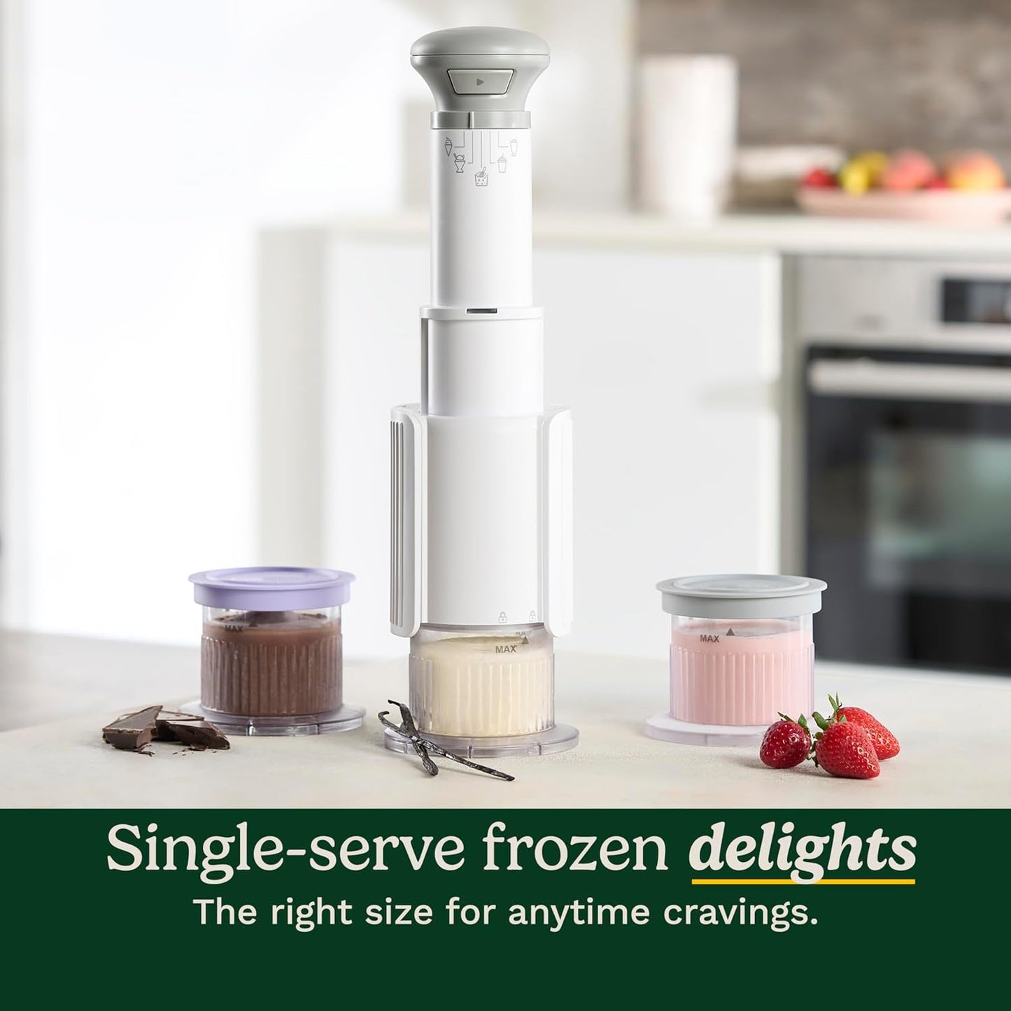 Portable 5-in-1 Ice Cream Maker – Milkshakes, Slushies, Sorbets & Mix-Ins