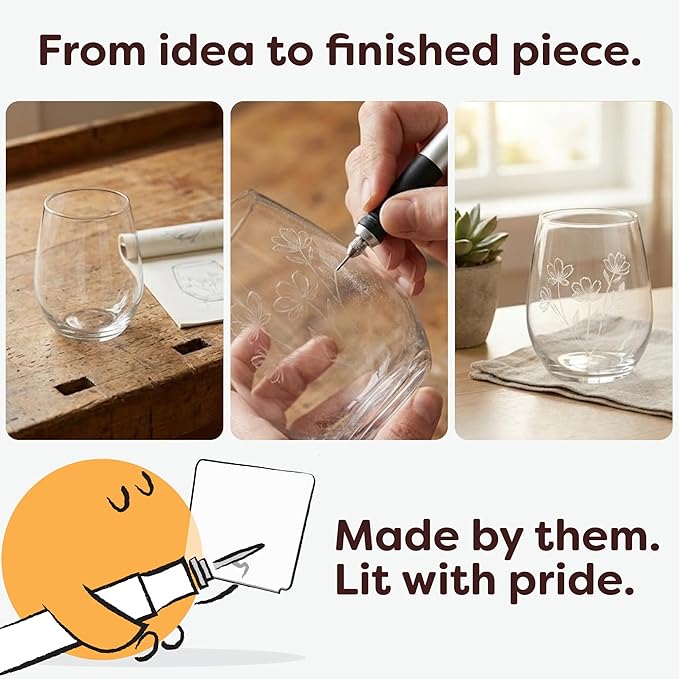 Cordless Engraving Pen – 3 Speeds, 30 Bits, Works on 50+ Surfaces