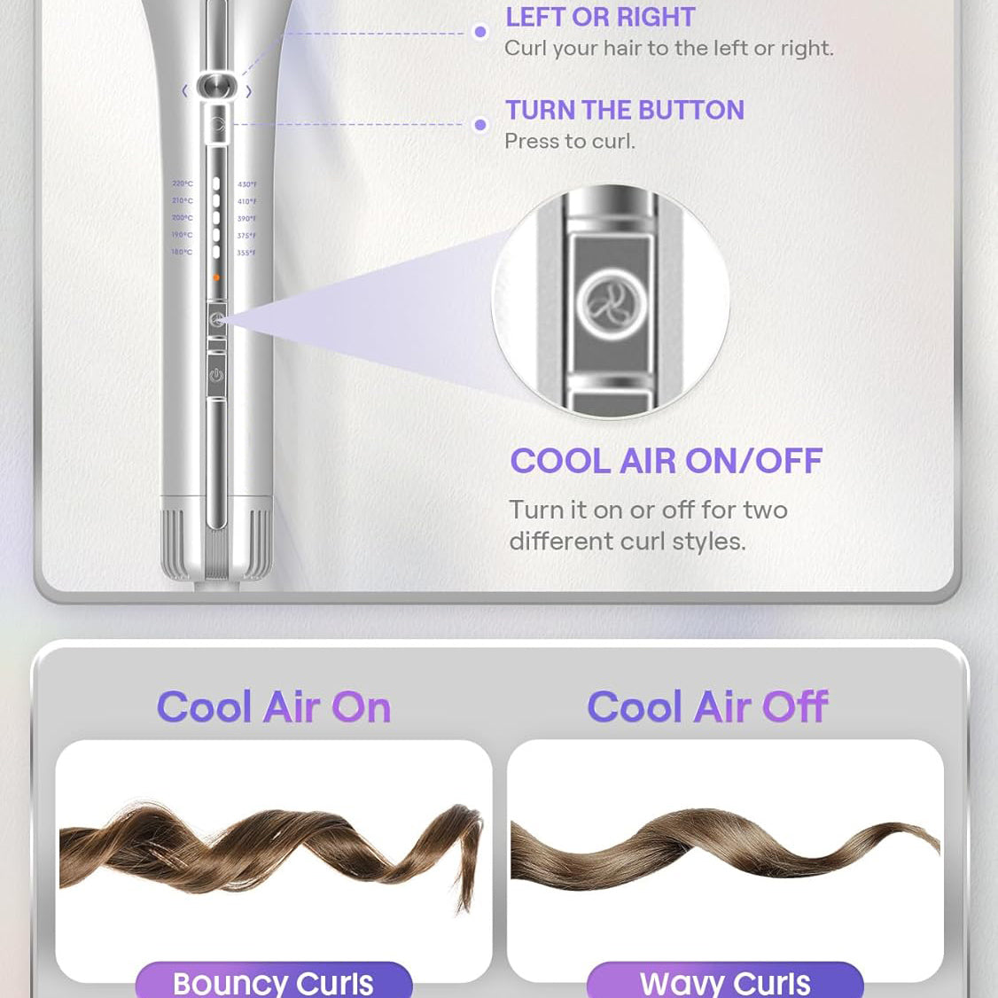 One Touch Airflow Styler Pro – 32mm | 360° Cooling Airflow