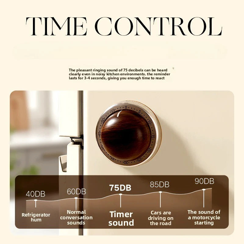 Magnetic Mechanical Timer – Planet Model, No Batteries Needed, Fridge Magnet