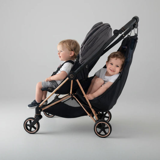 Stroller Extra Seat – Clip-On Second Seat for Toddlers, Unrolls in Seconds