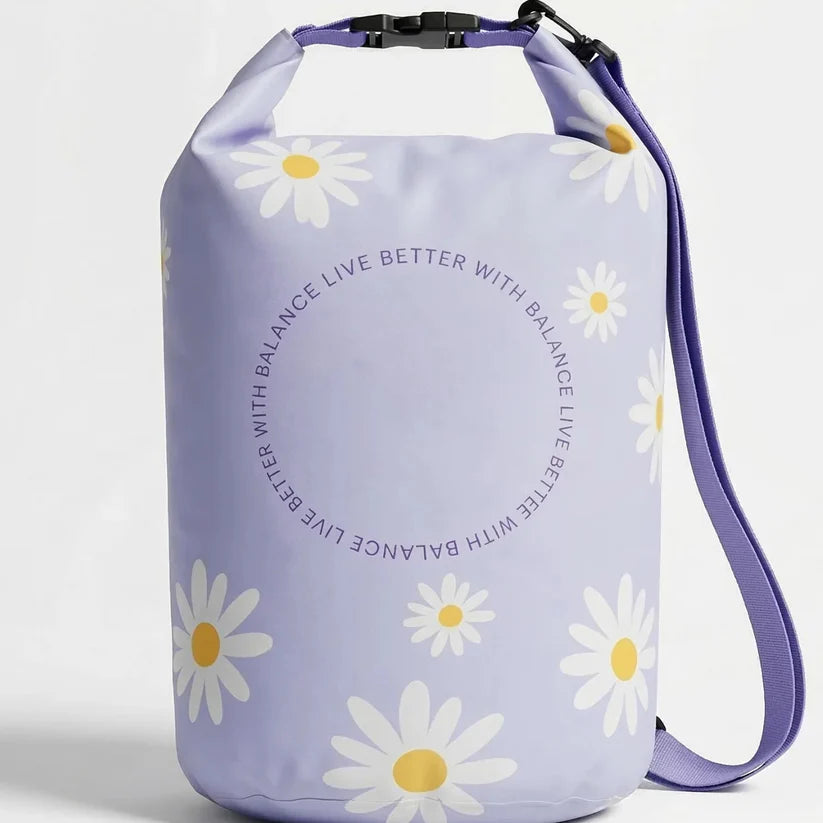 Floral Pattern Waterproof Dry Bag – Roll-Top Seal for Kayaking & Beach