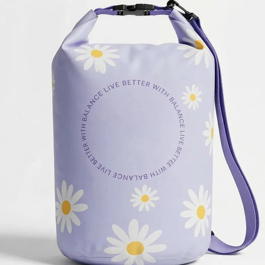 Floral Pattern Waterproof Dry Bag – Roll-Top Seal for Kayaking & Beach