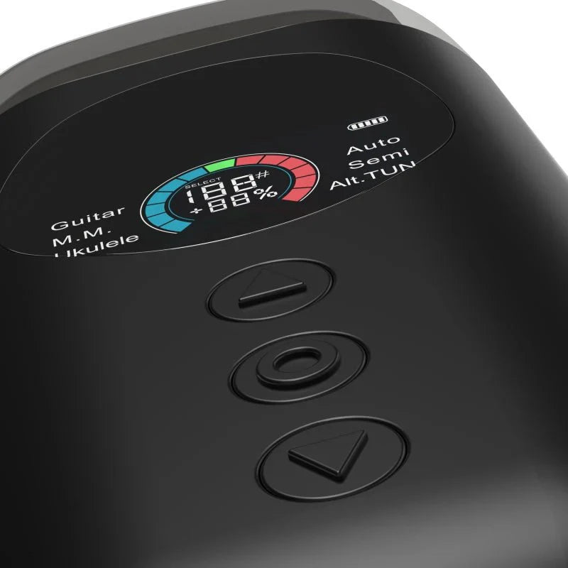 Smart Automatic Guitar Tuner – 3-in-1: Tuner, Metronome & String Winder