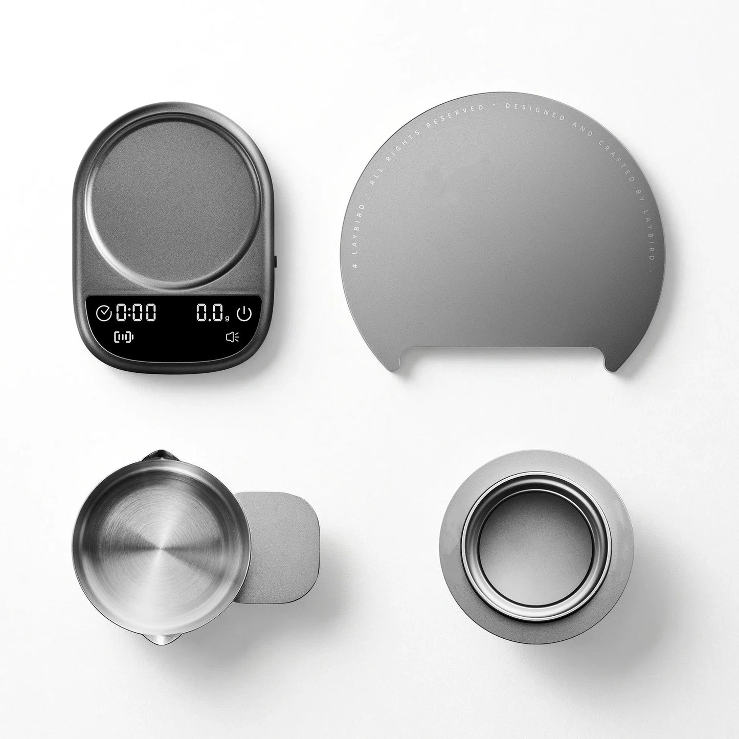 Compact Coffee Scale – Magnetic Modular Design for Espresso & Pour Over