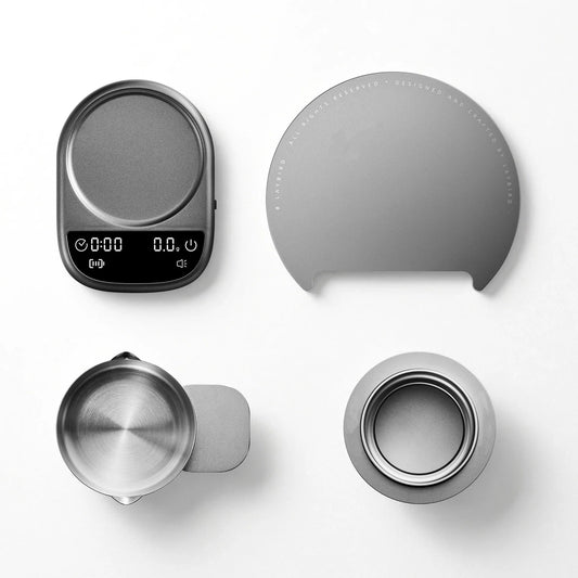 Compact Coffee Scale – Magnetic Modular Design for Espresso & Pour Over