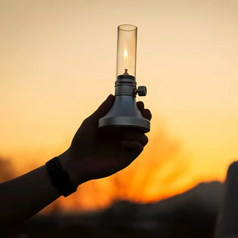 Portable Retro Gas Lantern – Outdoor Camping & Atmosphere Light