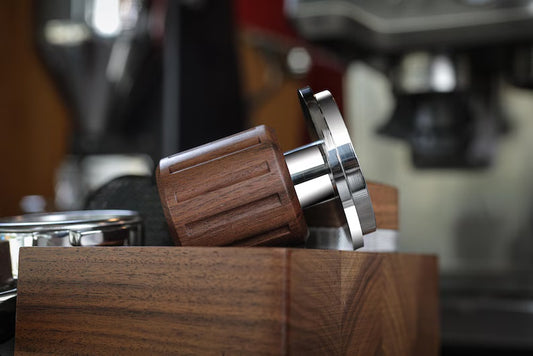 58mm Espresso Tamper – Walnut Handle with Click Feedback