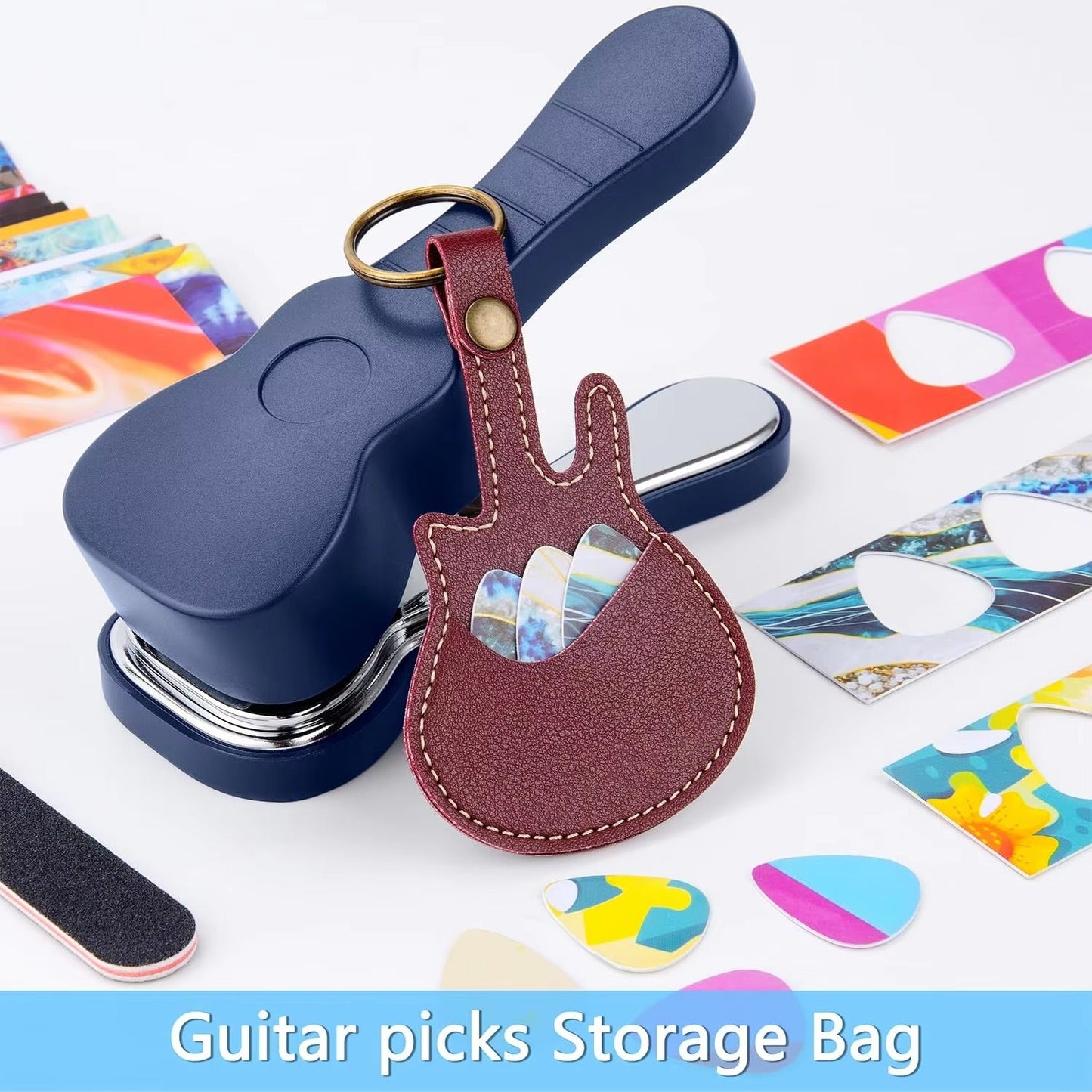 Guitar Pick Crafting Set – 15 Shapes for Custom Picks
