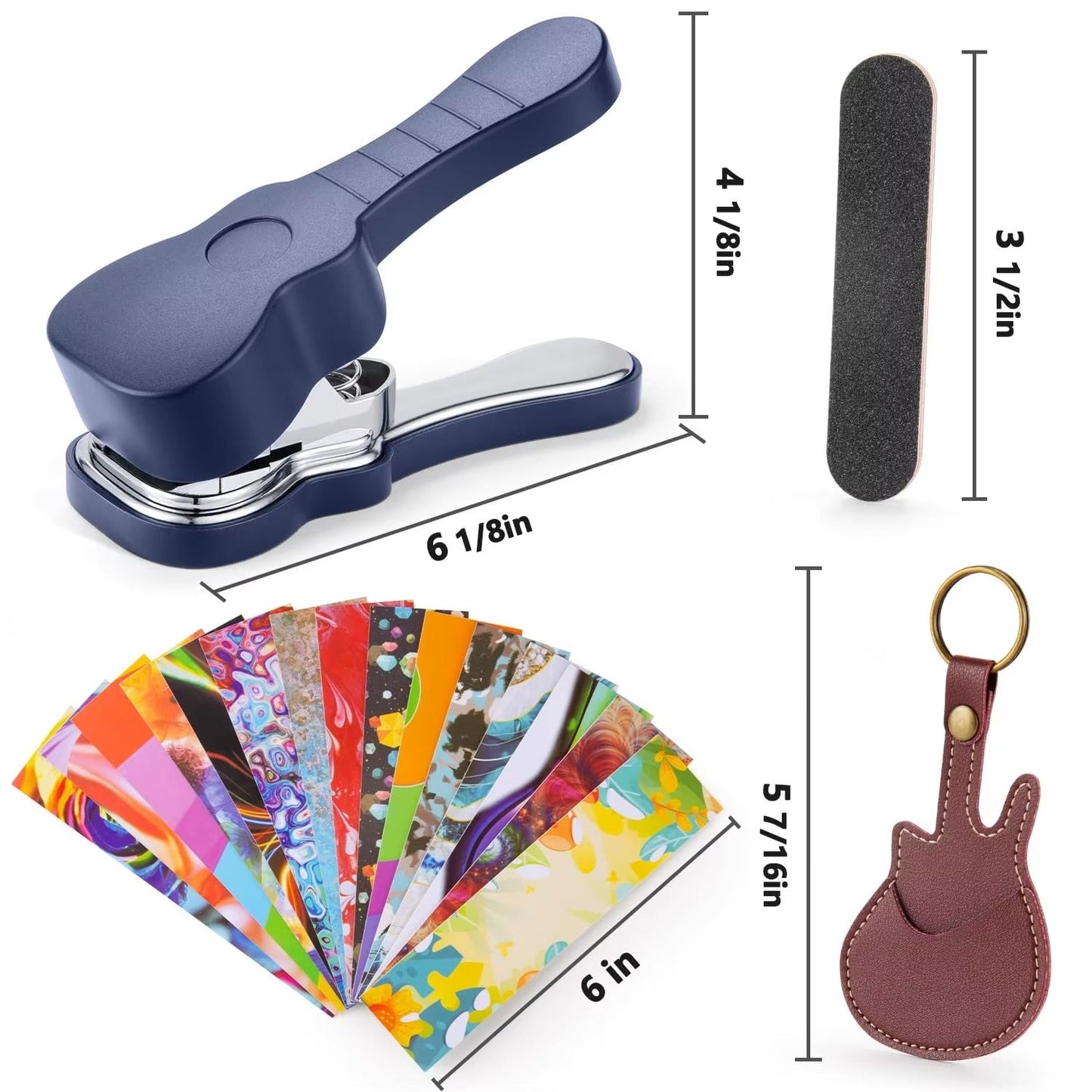 Guitar Pick Crafting Set – 15 Shapes for Custom Picks