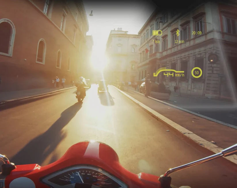Motorcycle Helmet Head-Up Display – Customizable Real-Time Info