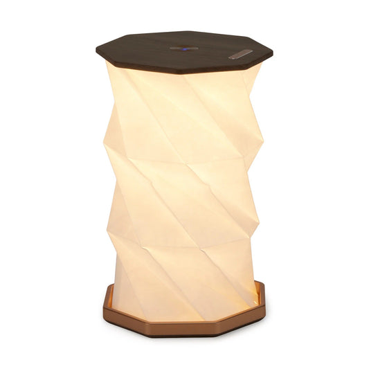 Twist Hexagon Portable Table Lamp – Foldable, USB-C Rechargeable, Adjustable Height