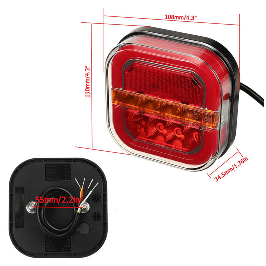 LED taillights and brake light indicator lights
