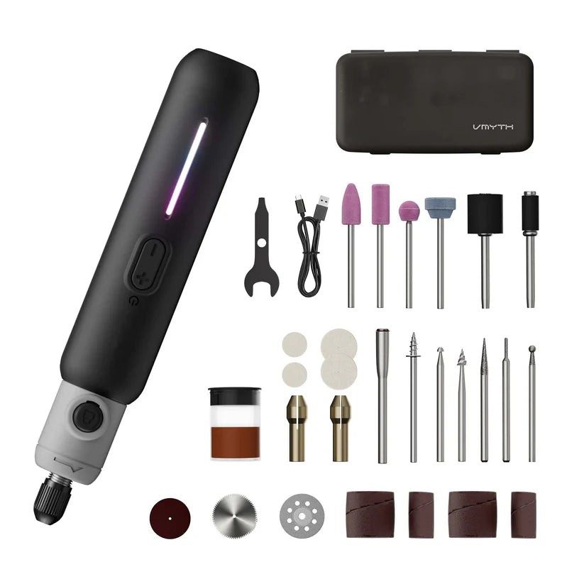 Cordless Rotary Engraving Pen – Brushless Motor, 8 Speeds, 65 Accessories