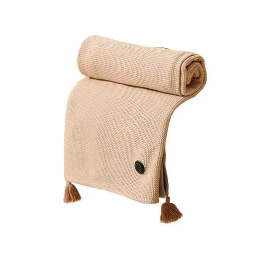 USB Heated Shawl Blanket – Wearable Electric Heating Shawl with Zipper Closure