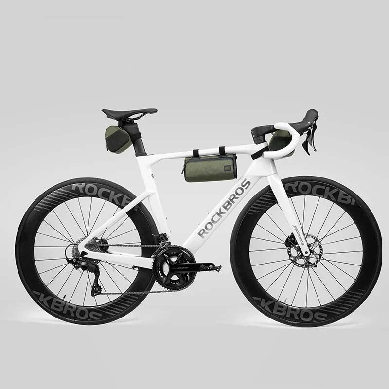 2-in-1 Bicycle Front Bag: Detachable Handlebar Bag, Frame Bag, and Saddle Bag